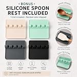 2-Tier Pot Lid Holder While Cooking with Drip Tray and Spoon Rest - Image 7