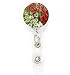 Buttonsmith® Claude Monet Gladiolas Deluxe Retractable Badge Reel With Alligator Clip and Extra-Long 36 inch Standard Duty Cord - Made in the USA, 1 Year Warranty