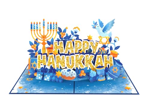 iGifts And Cards Happy Hanukkah 3D|bvAbvJ[h ? {}̐CA_rf̐AhCfX ? _̏jAƑAqAzXĝ߂̌̍ՓTA ? 5C` x 7C` m[gJ[ht