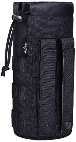 Haafoo Molle Water Bottle Holder - Upgraded 1000D Nylon Tactical Molle Water Bottle Pouch, Sports Water Bottle Bag Bottom Mesh Lining Hydration Carrier for Camping, Climbing, Hiking and Travelling
