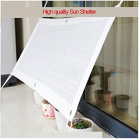 Waterproof Sun Shelter Sunshade Protection 75% Shade Rate Hi-Quality White Sun Shade Sails Outdoor Canopy Garden Patio Pool Shade Sail Awning Camping Shade Cloth (Size : 1 * 1M(3.2 * 3.2ft)) Cover