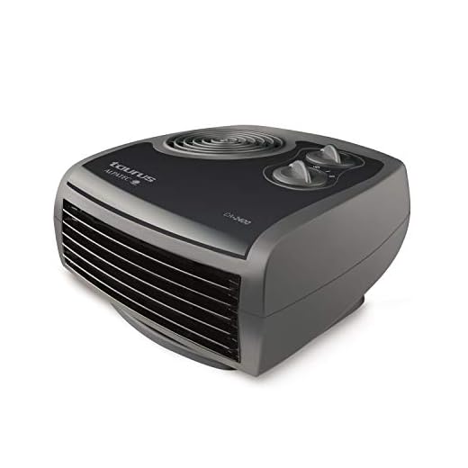 Taurus CA2400 - Calefactor de 2400W, 2 potencias de calor, ventilador aire frío, termostato regulable, compacto. Gris.