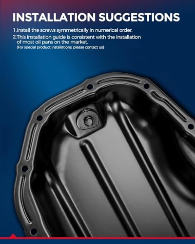 Image of KAX 264-361 Engine Oil Pan, Replacement for Jeep Patriot Compass Dodge Avenger Caliber Journey Chrysler 200 Cirrus Sebring L4 2.0L 2.4L