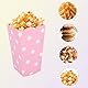 lasuroa 24stk Niedlich Rosa Popcorn Boxen, Mini Pappe Popcorn Eimer mit Weißen Tupfen Adorable Klein Popcornbehälter für Party Gunst Liefert