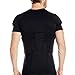 TUOY Men's Padded Compression Shirt Protective Shirt Rib Chest Protector for Football Paintball Baseball