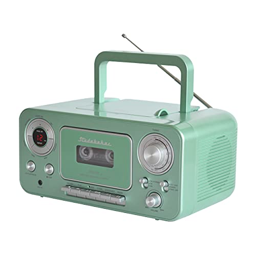 Image of Studebaker SB2135BTTS Portable Stereo CD Player with Bluetooth, AM /FM Stereo Radio and Cassette Player /Recorder