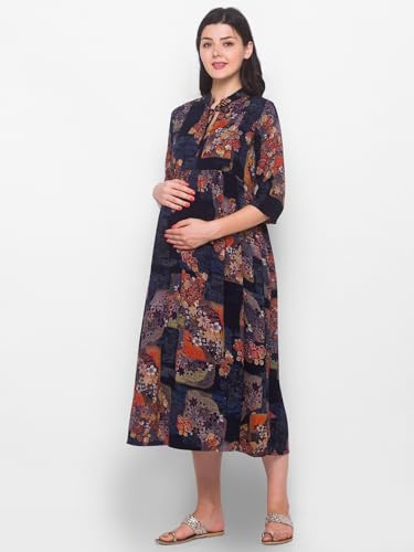 Image of AV2 Women's Rayon Relaxed Fit A Line Maternity Wear