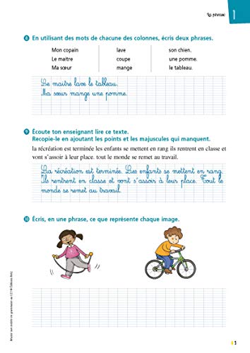 Réussir son entrée en grammaire CE1: Cahier de