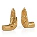 Danya B. Contemporary Accent Book Shelf Decor - Hands Sculpture Bookend Set of 2 (Gold)