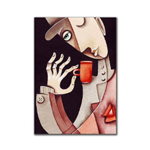 Grand Tableau Picasso Toile Sans Cadre Poster Abstrait Nordique 70x100