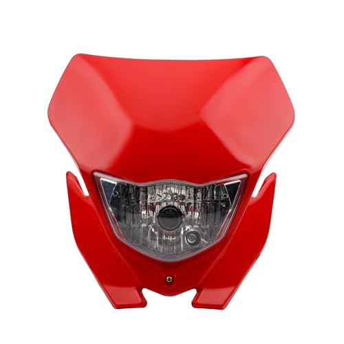 Plaque phare moto H4 rouge pour remplacer un carénage cassé sur WRF YZF TTR