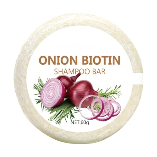 Onion Rosemary Shampoo Bar, Reduce Hair loss and Breakage, Deep Cleansing & Moisturing, Improving Scalps and Strengthening Hairs, Suitable for All Hair Types (1pc)