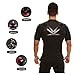Ataviosport Men's Posture Correction High Performance Shirt - Perfect for Everyday Use and Sports (Black, Large (165-190lb))
