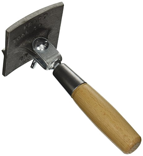 Kraft Tool CF027 Stainless Steel Hand Seamer/Groover 3/4-Inch Radius 7/8-Inch D with Wood Handle, 8 x 8-Inch