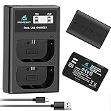 【Power Mehr Leistung, mehr Aufnahmen Each】 Jede 2200 mAh Batterie bietet 650 Fotos; Ladegeräteingang 5 V / 2A. Das gleichzeitige Aufladen beider Akkus über den Micro USB Eingang 5 V / 2,1 A dauert nur 4,5 Stunden.