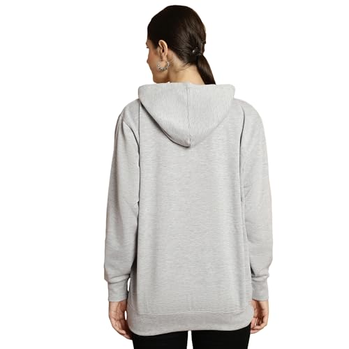 Image of Mack Jonney Printed Hooded Cotton Fleece Sweatshirt for Women-MACK32482