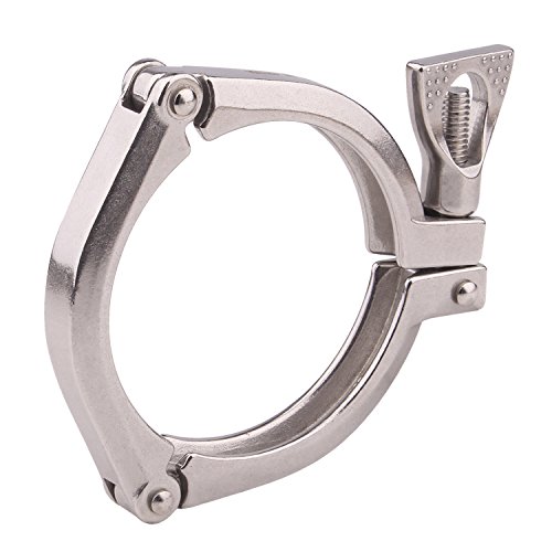 Image of DERNORD 3 Inch Three Segment Sanitary Clamp Stainless Steel 304 Tri Clamp Clover ((Tri clamp: 3 Inch))