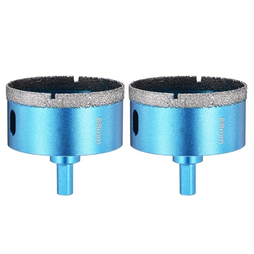Foret carrelage scie-cloche diamant 68 mm pour perçage céramique verre et marbre