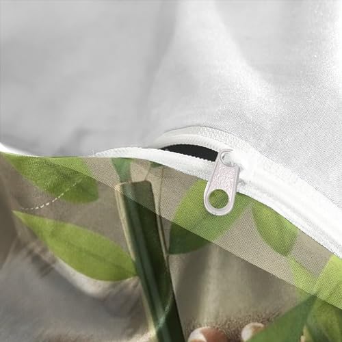 Parure housse de couette panda IOFEER 135x200cm avec taies pour lit simple enfant - 8