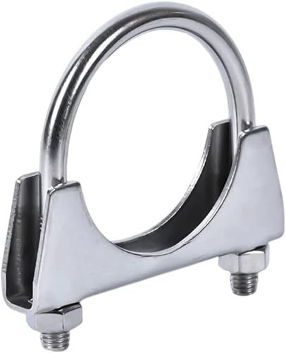 Abrazadera de silenciador de escape U-Bolt de acero inoxidable resistente diseño de sillín con varillas reforzadas clip de escape universal para