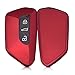 Produktbild kwmobile Autoschlüssel Hülle kompatibel mit VW Golf 8 3-Tasten Autoschlüssel - TPU Schutzhülle Schlüsselhülle Cover in Hochglanz Rot