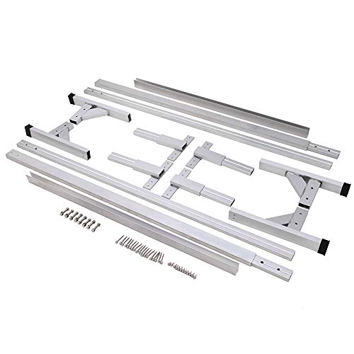 Lonwin Adjustable Aluminum Trailer Ladder Rack fit for Enclosed Trailers