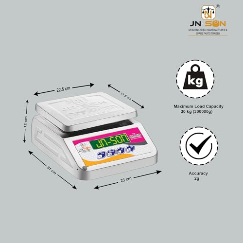 Image of 5-10 KG MICRO MINI SS DAI F.B. 4VOLT Weighing Machine /Weighing Scale of 88mm Gattu 40kg Pencil 40kg for Shop and commercial purposes. (4v with battery with Stamping -pencil)