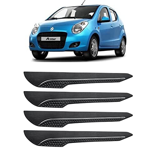 Image of AOSIS-Car Bumper Protector /Bumper Guard for Maruti Suzuki a -Star with Single Chrome Stripe (4-Pcs)