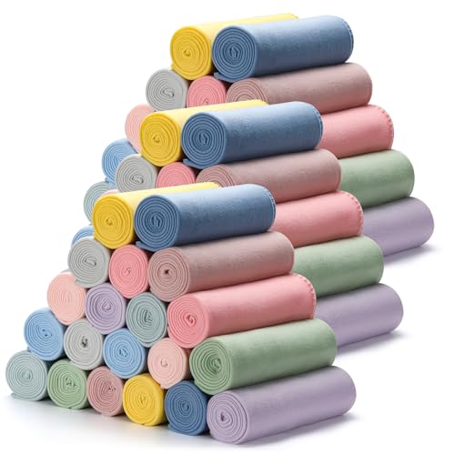 60PCS Pastel Fleece Blankets Bulk