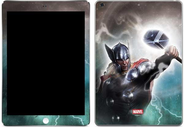Skinit Decal Tablet Skin Compatible with iPad Air - Officially Licensed Marvel Thor Mighty Thor Design