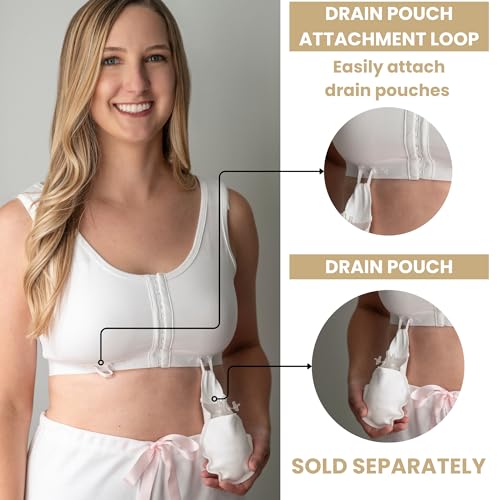 Gentle Touch Surg-Ease Bra with Hook & Eye Front Closure- Post Mastectomy Recovery Bra, Made in USA4