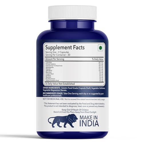 Image of Fitness Veda Male Fertility Support Capsules | Men's Reproductive Health & Vitality Formula |Herbal Fertility Booster | Sperm Health, Stamina & Reproductive Wellness Support - 60 Veg Capsules