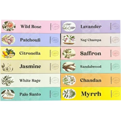 Anemone Encens – Pack de 12 parfums - 100% Naturel & Artisanal | Parfum Frais et Purifiant