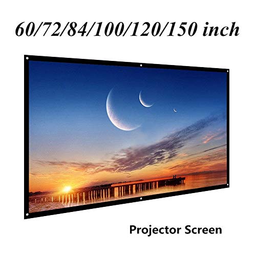 Écran de projecteur diagonal 16:9 dacron blanc 60 pouces écran de projection mural vidéo - 5