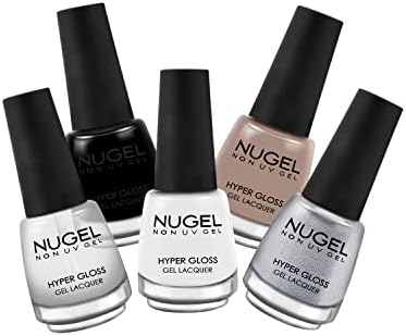 Nugel Non Uv Gel Nail Polish, Basic Manicure Combo Lacquer Combo, Multicolor, 13 Ml (Pack Of 5)