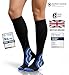 Compression Socks for Men & Women - Anti DVT Varicose Vein Stockings - Running - Shin Splints Calf Support - Flight Travel - L/XL