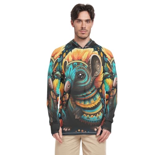 T-Shirt Homme Rash Guard Pêche Running Manches Longues Anti-UV UPF 50+