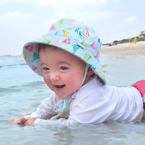 Bucket Sun Protection Hat-Light Navy Octopus-0/6mo3