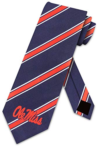 Eagles Wings Mississippi Ties Rebels Mens College Neckties Ole Miss (Blue)