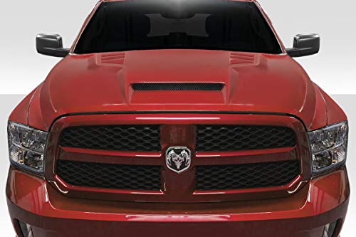 Extreme Dimensions Duraflex Replacement for 2009-2018 Dodge Ram 1500 RK-S Ram Air Hood - 1 Piece