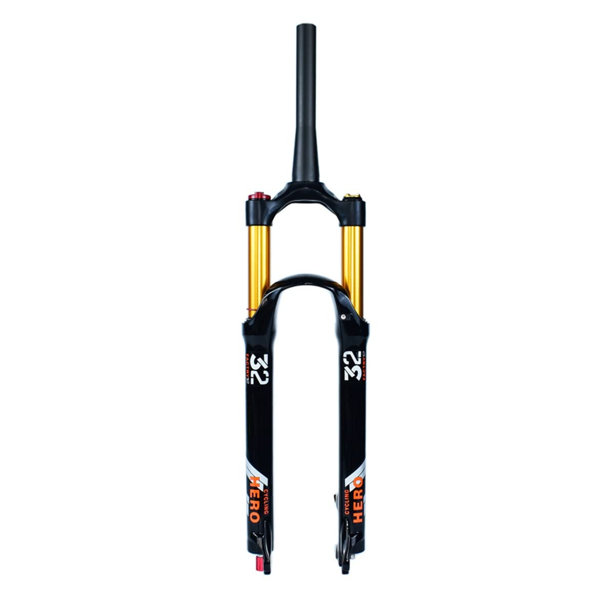 Widelec pneumatyczny do rowerów górskich 26/27,5/29 cali zawieszenie MTB ze skokiem sprężyny 140 mm, ręczny / pilot zdalnego sterowania tłumienia, stop magnezu, szybkozłączka 9 mm z przodu (Kl