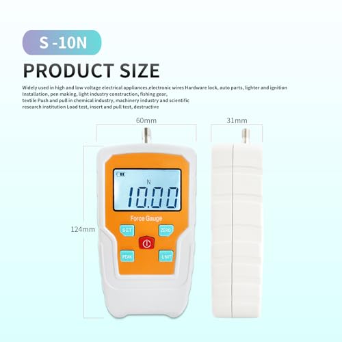 Snapklik.com : Digital Force Gauge Push And Pull Meter Dynamometer ...
