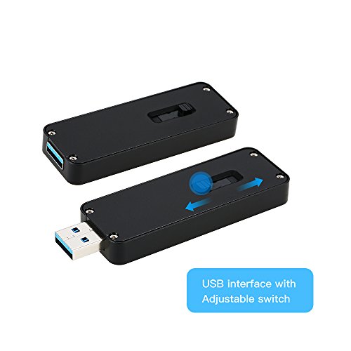 Sangmei NGFF/M.2 SSD para USB 3.0 Tipo-A Disco rígido portátil Recarregável Gabinete de gabinete ext