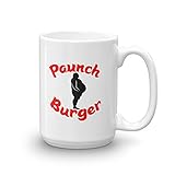 NBC Parks and Recreation Paunch Burger White Mug - 15 oz. - Official Coffee Mug