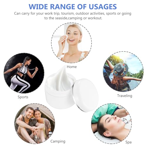 15 Pcs Cosmetic Sample Jars with Lids, 50 ML Empty Plastic Cosmetic Jars with Lids - Image 4