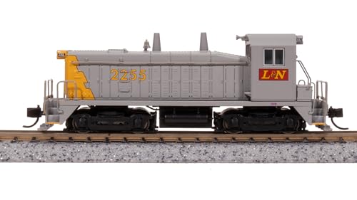 Broadway Limited 7516 EMD SW7, L&N 2232, Gray & Yellow, Paragon4 Sound/DC/DCC, N Scale