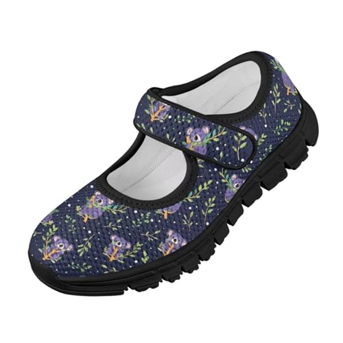 Girls Mary Jane Ballerina Princess Flats Shoes Slip-on School Party Dress Shoes with Hook and Loop