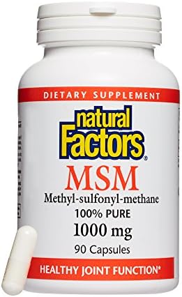 Natural Factors, MSM, Supports Healthy Joints, Hair, Skin and Nails, 90 Capsules