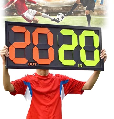 Pizarra de Cambio para Futbol con Display 4 Dígitos Doble Cara