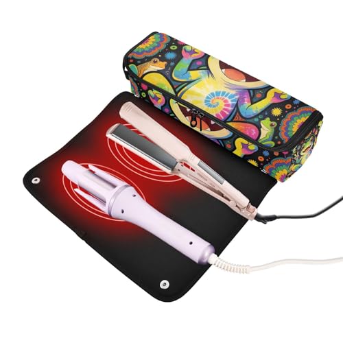 Bolsa de viaje para herramientas de cabello con aislamiento térmico miniatura 2